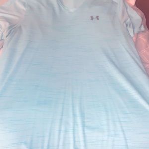 Teal blue xl underarmour tshirt